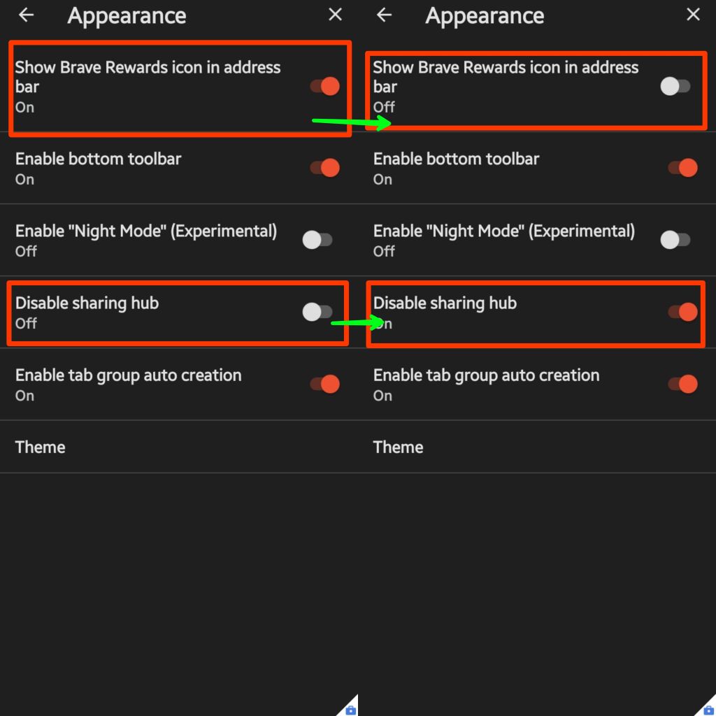 Change Appearance Change Appearance