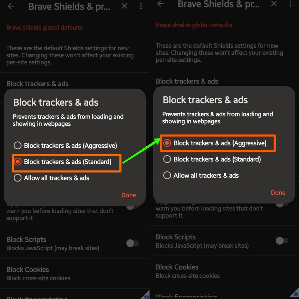 Block Trackers & Ads